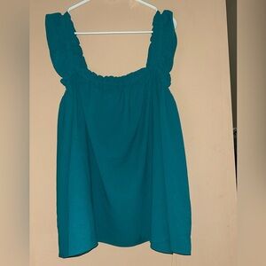 LuLaRoe 2XL Daisy Ruffle Strap Top